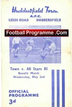 Huddersfield Town v All Stars 1956 + Shankly + Lofthouse
