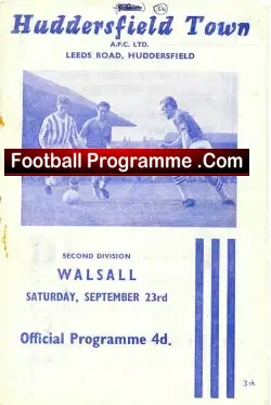 Huddersfield Town v Walsall 1961