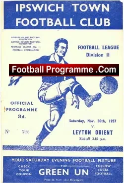 Ipswich Town v Leyton Orient 1957