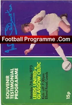 Jack Charlton Testimonial Benefit Match Leeds United 1973