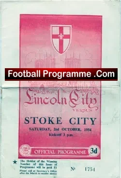 Lincoln City v Stoke City 1954
