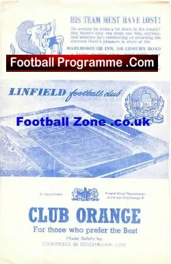 Linfield v Glenavon 1960