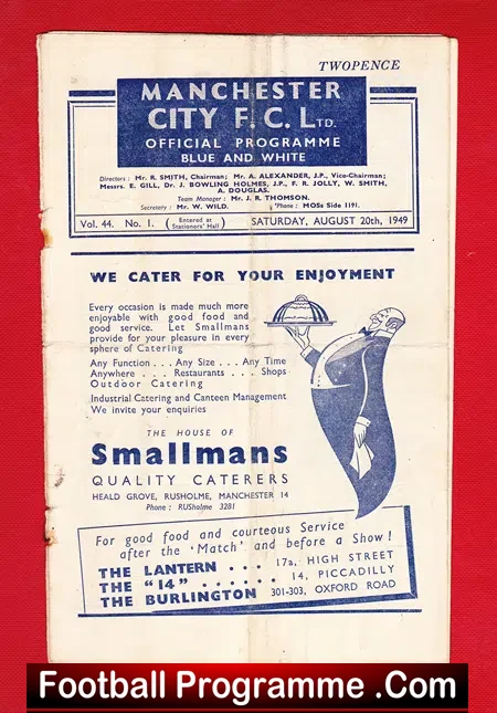 Manchester City v Aston Villa 1949
