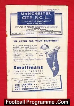 Manchester City v Aston Villa 1949