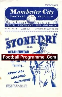 Manchester City v Wolves 1952