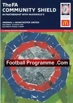 Manchester United v Arsenal 2003 – Charity Shield
