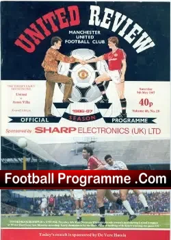 Manchester United v Aston Villa 1987