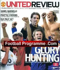 Manchester United v Blackburn Rovers 2003 – League Cup Semi