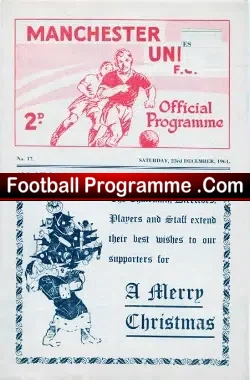 Manchester United v Blackburn Rovers 1961 – Reserve Match