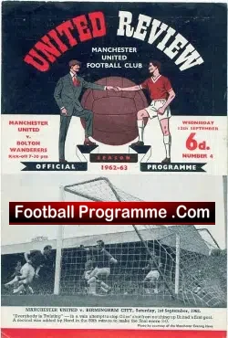 Manchester United v Bolton Wanderers 1962 – Plus Articles