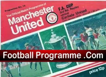 Manchester United v Carlisle United 1978 – FA Cup Match