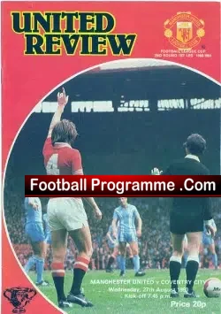 Manchester United v Coventry City 1980 – League Cup