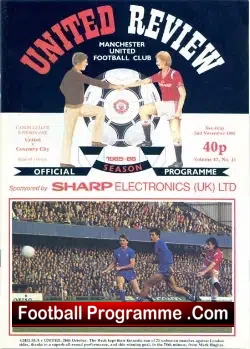 Manchester United v Coventry City 1985