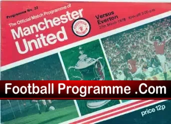 Manchester United v Everton 1978