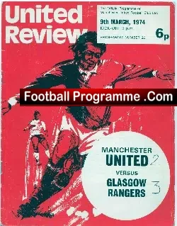 Manchester United v Glasgow Rangers 1974 – 1970s OT