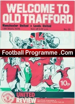 Manchester United v Leeds United 1976