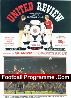 Manchester United v Leicester City 1984