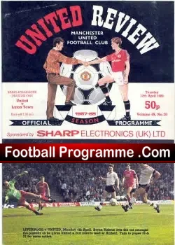 Manchester United v Luton Town 1988