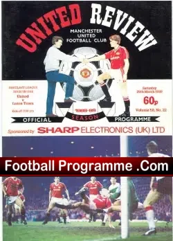 Manchester United v Luton Town 1989