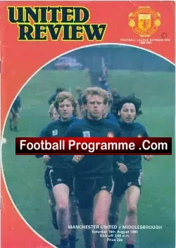 Manchester United v Middlesbrough 1980