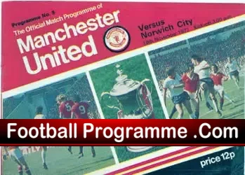 Manchester United v Norwich City 1977