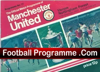 Manchester United v Nottingham Forest 1977