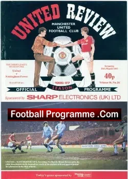 Manchester United v Nottingham Forest 1987