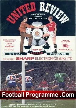 Manchester United v Portsmouth 1988