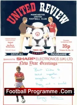 Manchester United v Sheffield Wednesday 1985 - football programme