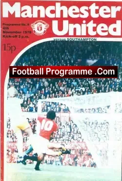 Manchester United v Southampton 1978