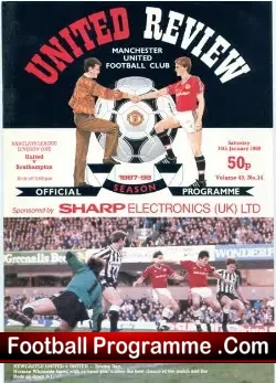 Manchester United v Southampton 1988