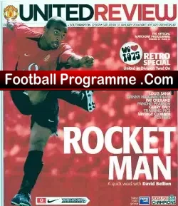 Manchester United v Southampton 2004 - football programme
