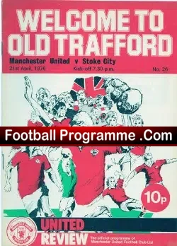 Manchester United v Stoke City 1975