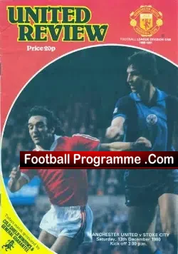 Manchester United v Stoke City 1980