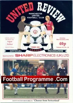 Manchester United v Watford 1985 – Colin Gibson Debut