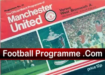 Manchester United v WBA 1978 – 18th March