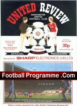 Manchester United v West Ham United 1984