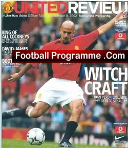 Manchester United v West Ham United 2002