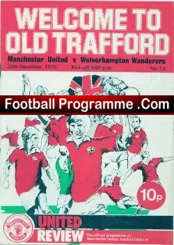Manchester United v Wolves 1975 – Jimmy Kelly Debut