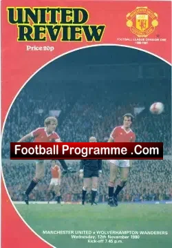 Manchester United v Wolves 1980