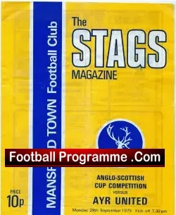 Mansfield Town v Ayr United 1975