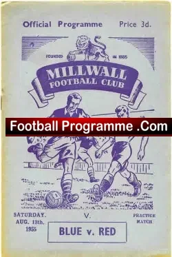Millwall v Blues v Reds 1955