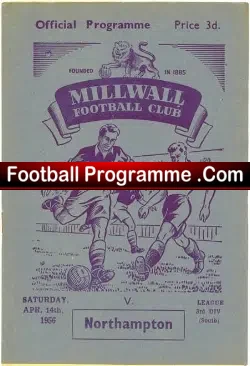 Millwall v Northampton Town 1956