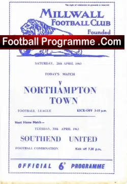 Millwall v Northampton Town 1963 – 6
