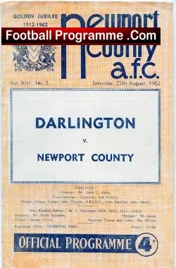 Newport County v Darlington 1962