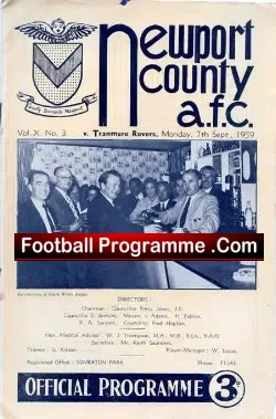Newport County v Tranmere Rovers 1959 – to clear