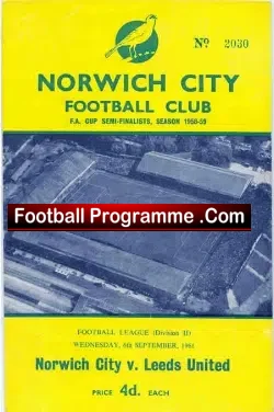 Norwich City v Leeds United 1961