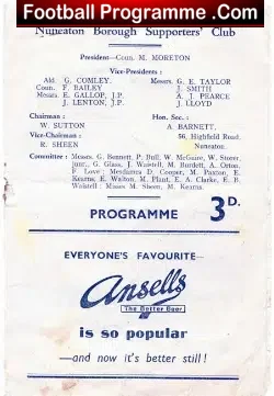 Nuneaton Borough v Bromsgrove Rovers 1952