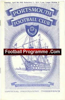 Portsmouth v Rotherham United 1960