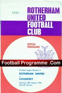 Rotherham United v Coventry City 1965